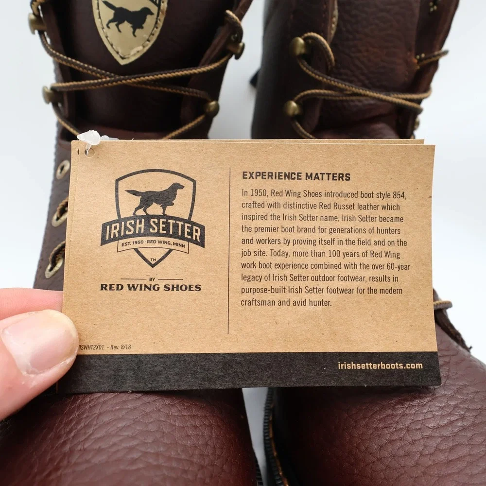 Irish Setter Boots Mens 10 D Farmington Leather Work 83803 Soft Toe NIB